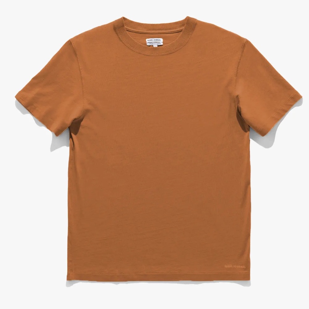 Banks Journal | Primary Trader Tee Shirt | Tobacco | NWT